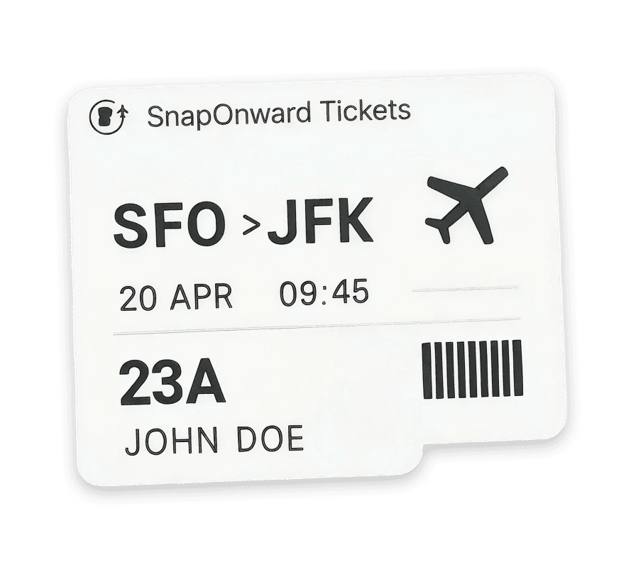 Flight ticket example